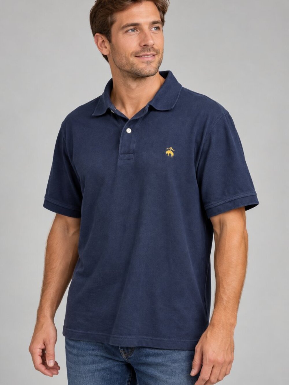 Brooks Brothers 1818 L Navy Original Fit Polo Shirt Golden Fleece Preppy